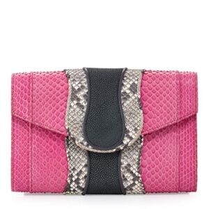Khirma Python Clutch Crossbody NWOT